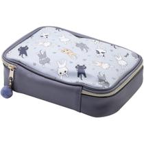 Estojo Tecido BOX PET CAT 1ZIPER C/ Pompom - BRW