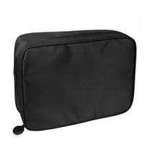 Estojo Tecido BOX Preto G C/DIVISORIA