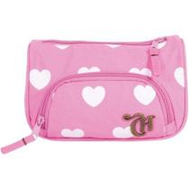 Estojo Tecido Capricho Max Hearts C/Bolso Dmw Estojo Tecido Capricho Max Hearts C/Bolso Dmw