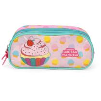 Estojo tecido up4you cupcake gd 2ziperes rs - LUXCEL