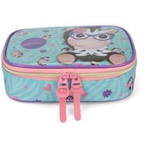 Estojo Tecido Up4You Zebra Gd 1Ziper Az Luxcel Unidade