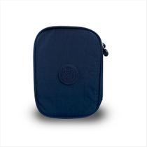 Estojo Tegaote 1 divisória box crinkle azul marinho GT01-144 Estojo Tegaote 1 divisória box crinkle azul marinho GT01-144