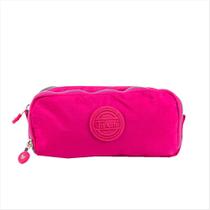 Estojo Tegaote 3 divisórias crinkle rosa choque GT03-41 Estojo Tegaote 3 divisórias crinkle rosa choque GT03-41
