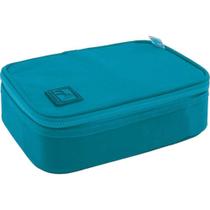 Estojo Tilibra Académie Box Grande Turquesa Estojo Tilibra Académie Box Grande Turquesa
