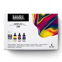 Estojo Tinta Acrílica Líquida Liquitex 30ml Explore Primary Colours