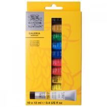 Estojo Tinta Acrílica Winsor & Newton Galeria 12ml 10 Cores