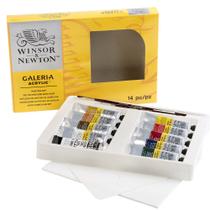 Estojo Tinta Acrílica Winsor & Newton Galeria 14 Peças