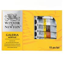 Estojo Tinta Acrílica Winsor & Newton Galeria 14 Peças