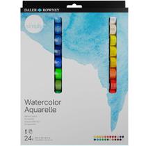 Estojo Tinta Aquarela Daler Rowney Simply c/24 Cores 12ml 134500124