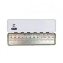 Estojo Tinta Aquarela Pastilha Schmincke Horadam 12 Cores Slimline Edition Estojo Tinta Aquarela Pastilha Schmincke Horadam 12 Cores Slimline Edition
