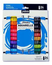 Estojo Tinta Aquarela Pébéo 24 Cores 12ml