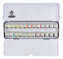 Estojo Tinta Aquarela Schmincke Akademie Pastilha 24 Cores