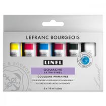 Estojo Tinta Guache Lefranc & Bourgeois Linel 14ml 6 Cores