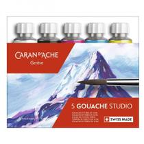 Estojo Tinta Guache Studio 05 Cores Caran d'Ache