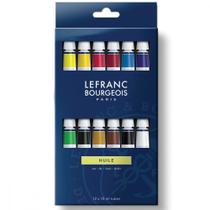 Estojo Tinta Óleo Lefranc & Bourgeois Fine 10ml 12 Cores Estojo Tinta Óleo Lefranc & Bourgeois Fine 10ml 12 Cores
