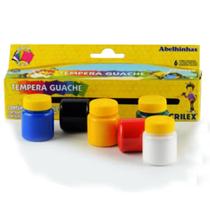 Estojo Tinta Tempera Guache Acrilex - 6 cores 15 ml