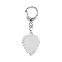 Estojo Transparente Para Palheta De Guitarra Com Chaveiro, Caixa De Armazenamento Mini Portátil Para