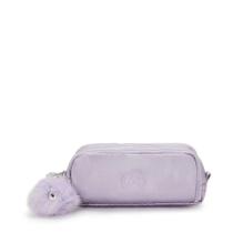 Estojo Três Zíperes Gitroy Kipling Lilac M Met BTS