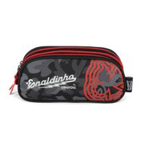 Estojo Triplo Enaldinho Preto Up4you Estojo Triplo Enaldinho Preto Up4you