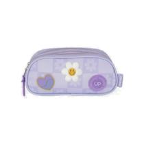 Estojo Triplo Escolar Duplo Roxo Up4you Margarida Luxcel Estojo Triplo Escolar Duplo Roxo Up4you Margarida Luxcel