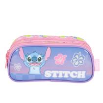 Estojo Triplo Escolar Infantil Stitch - Luxcel