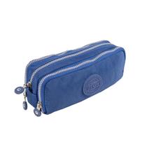 Estojo triplo estiloso com divisória organizadora tegaote