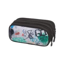 Estojo Triplo Infantil 2023 Escolar Tigor Coleção Spray - Tigor T Tigre