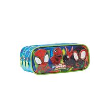 Estojo Triplo Infantil Escolar Spidey Homem Aranha 3 Bolsos