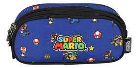 Estojo Triplo Juvenil Escolar Meninos Original Super Mario Estojo Triplo Juvenil Escolar Meninos Original Super Mario