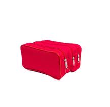 Estojo Triplo Liso Escolar Grande C/ Borda Várias Cores- JKF