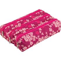 Estojo Triplo Lona Estampado Sortido PCT.C/04 Estojo Triplo Lona Estampado Sortido PCT.C/04
