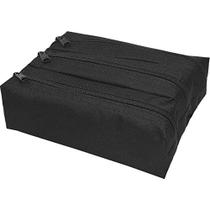 Estojo Triplo Lona/ Nylon 600 Preto