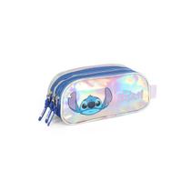 Estojo Triplo Metalizado Stitch Holográfico Infantil Escolar Estojo Triplo Metalizado Stitch Holográfico Infantil Escolar