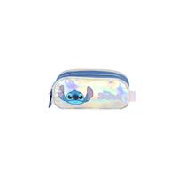 Estojo Triplo Metalizado Stitch Holográfico Infantil Escolar