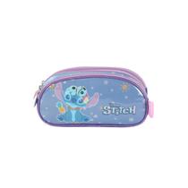 Estojo Triplo Stitch Disney Escolar Meninas Infantil Passeio