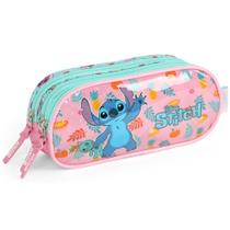 Estojo Triplo STITCH DISNEY Rosa Luxcel EI41555SC