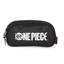 Estojo Triplo Ziper Infantil One Piece Preto Estojo Triplo Ziper Infantil One Piece Preto