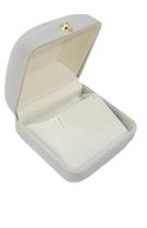 Estojo Veludo Cinza Brinco Colar Forro Vado 6X6.5 Cm