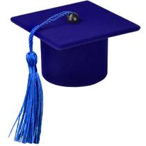 Estojo Veludo Toga Capelo Chapéu Formatura Tampa Removível Fundo Branco