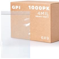 Estojo Zip Bags GPI de 1000 plásticos transparentes de 6x9cm 4 mil