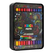 Estojointa Giz Pastel Oleoso Posca com 24 Uniball Uniball