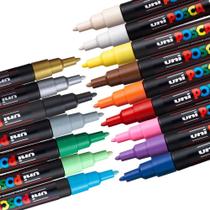 Estojoojo Caneta Uni Posca Pc 3m com 16 Cores Uniball