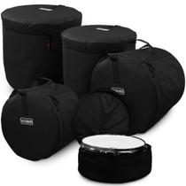 Estojos de bateria Sojourner, conjunto de 5 peças para kits padrão