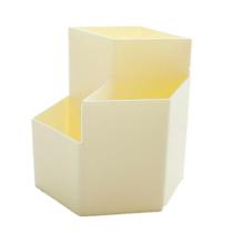 Estojos de cartão de visita 3pcs multi-função 3 grade hexagonal caneta titular escritório escola desktop caixa de armazenamento caixa de plástico mesa