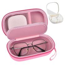Estojos de viagem, porta-malas, lentes de contato e óculos 2 em 1