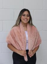 Estola Bolero Rose Luxo Plus Size Puro Glamour