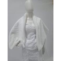 Estola De Pele Caneiro(Sherpa) Preta/ Caramelo/ Off White 1,60 X 45 Cm