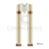 Estola Sagrado Coração Jesus I - Consagradus Vestes Sacras