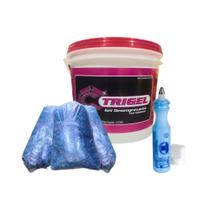 Estopa Azul Mista 2kg, Gel Desegraxante Rosa & Marcador Industrial