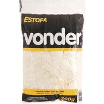Estopa Branca para Polimento 100% Algodão 200g Vonder Estopa Branca para Polimento 100% Algodão 200g Vonder
